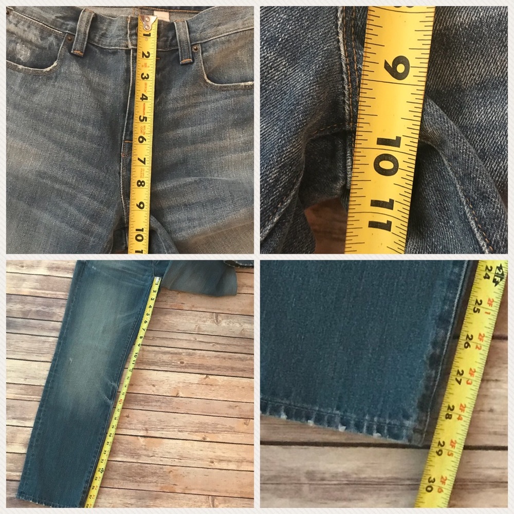 NWT J Crew Boyfriend Jeans w/ slight distressing - Picture 4 of 8